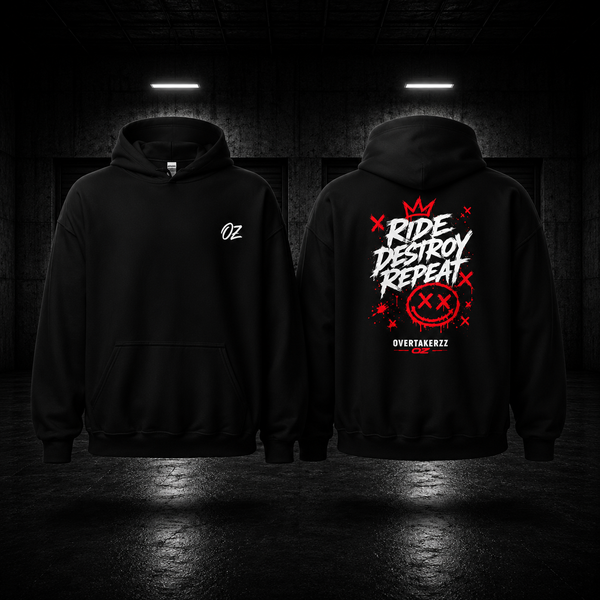 'Ride, Destroy, Repeat' Unisex Hoodie