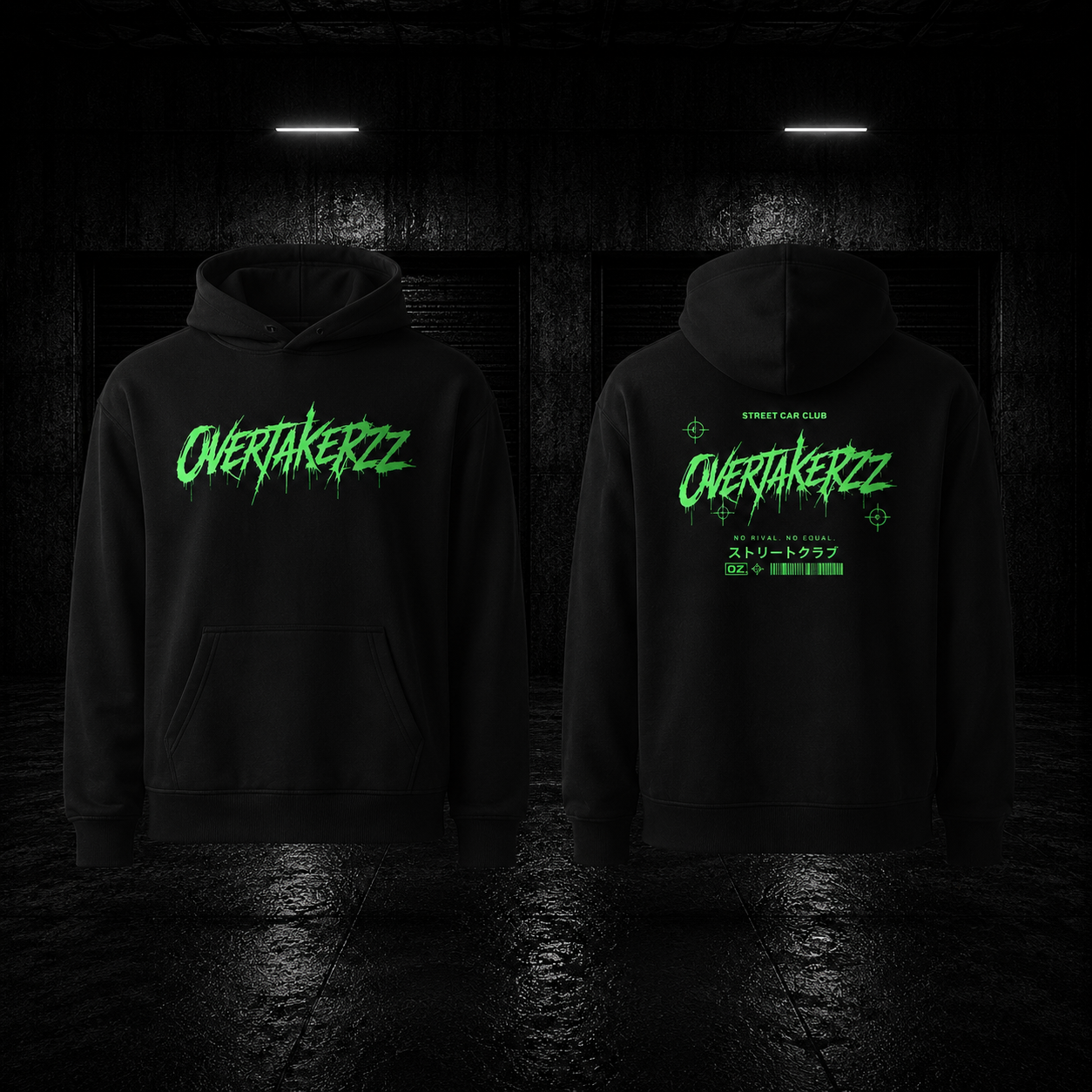Overtakerzz 'Street Car Club Graffiti' Edition Unisex Hoodie