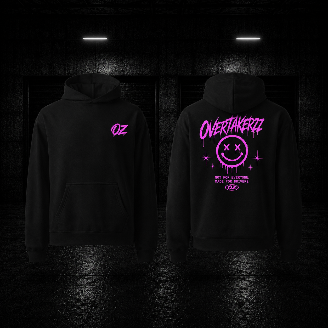 Overtakerzz 'Made for Drivers, Graffiti' Edition Unisex Hoodie
