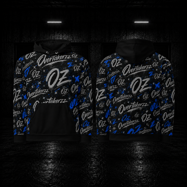 Overtakerzz 'Club Hoodie' Graffiti Edition Unisex Hoodie