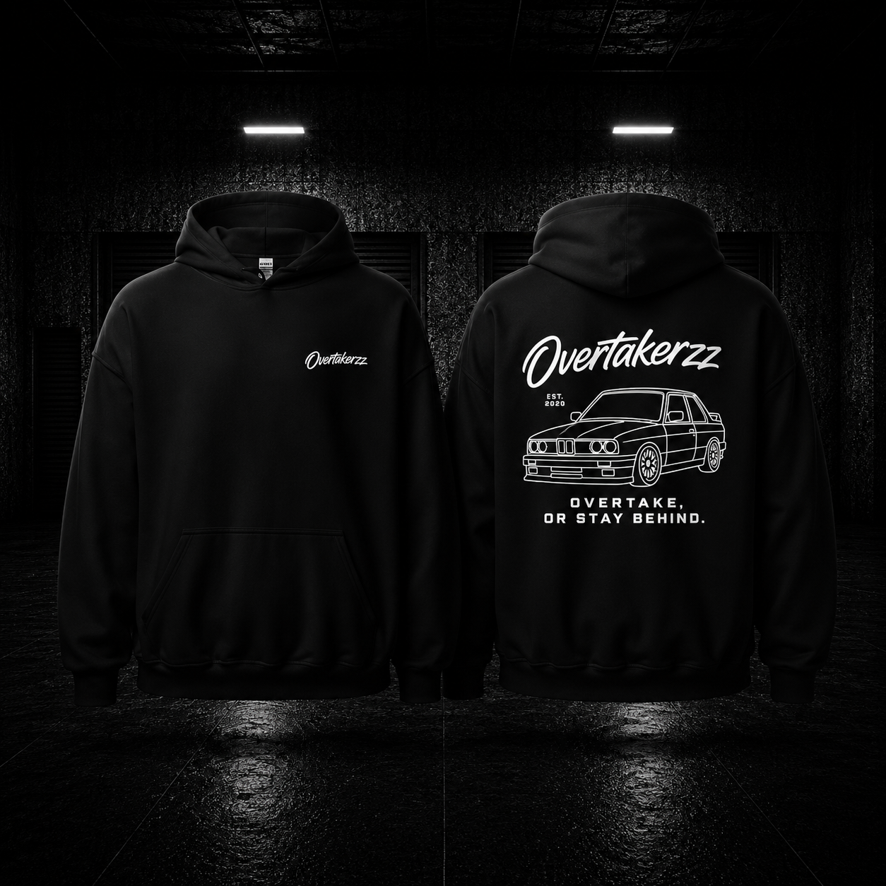 Overtakerzz 'Overtake, or Stay Behind' Car Unisex Hoodie