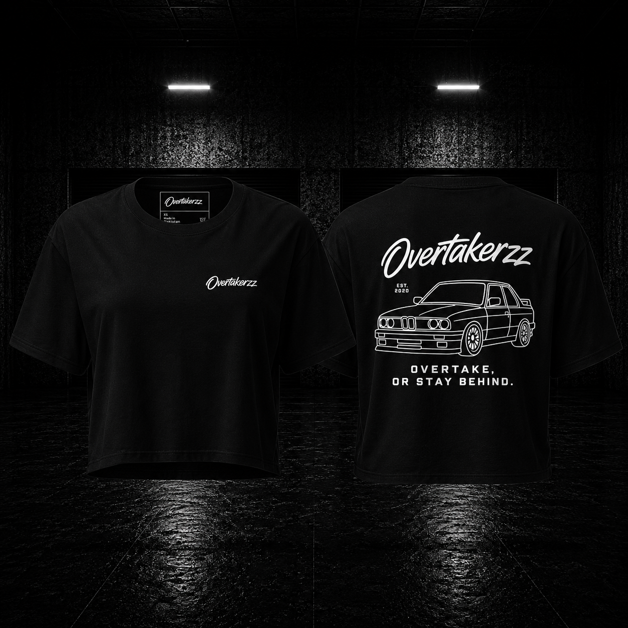 Overtakerzz 'Overtake, or Stay Behind' Car Crop Top