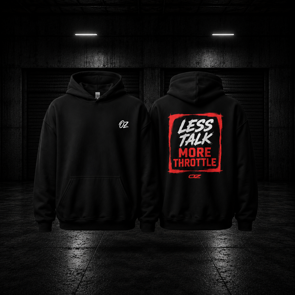 'Less Talk More Throttle' Unisex Hoodie