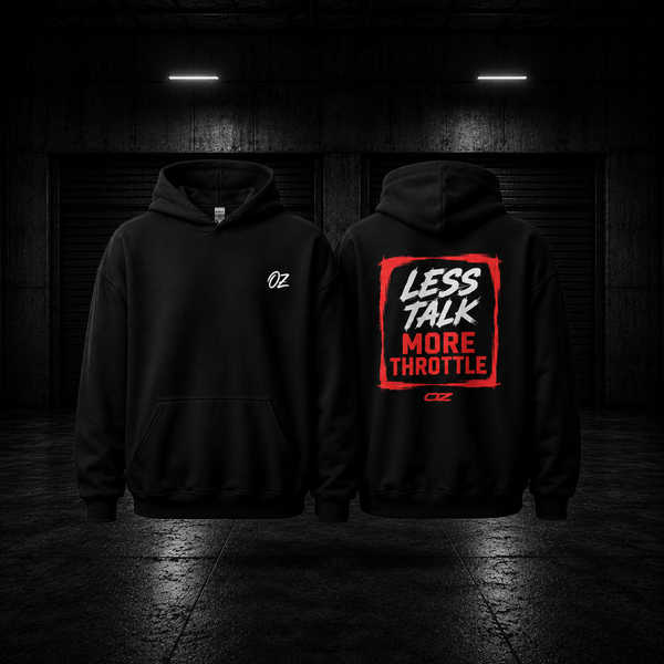 'Less Talk More Throttle' Unisex Hoodie